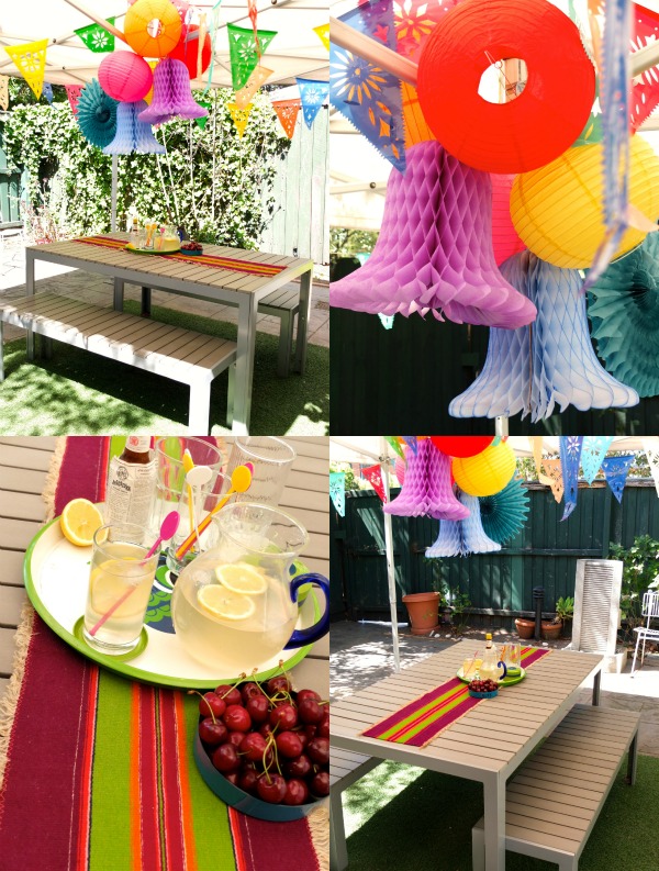 Cocktails Outdoor decorations table