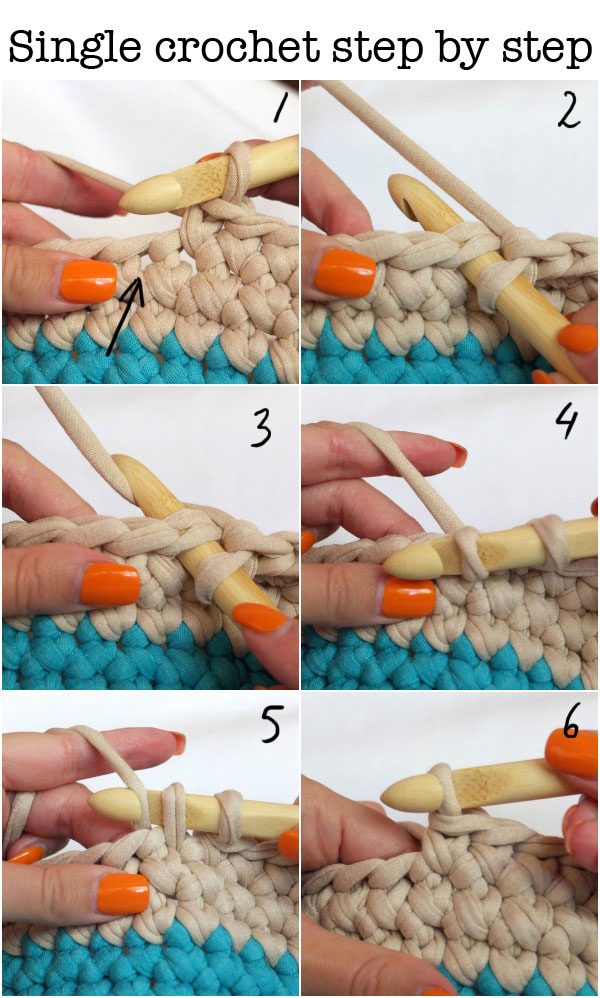 how to do single crochet double crochet