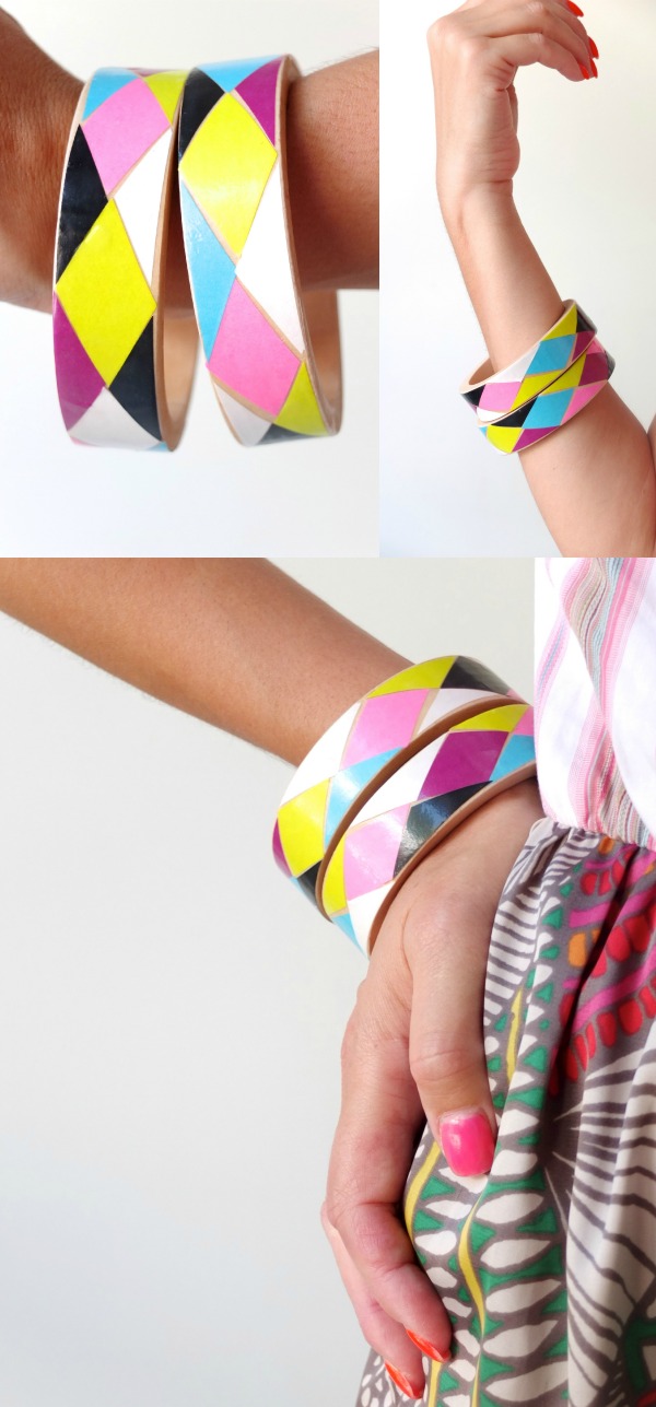 Bangle DIY My Poppet Harlequin Design 