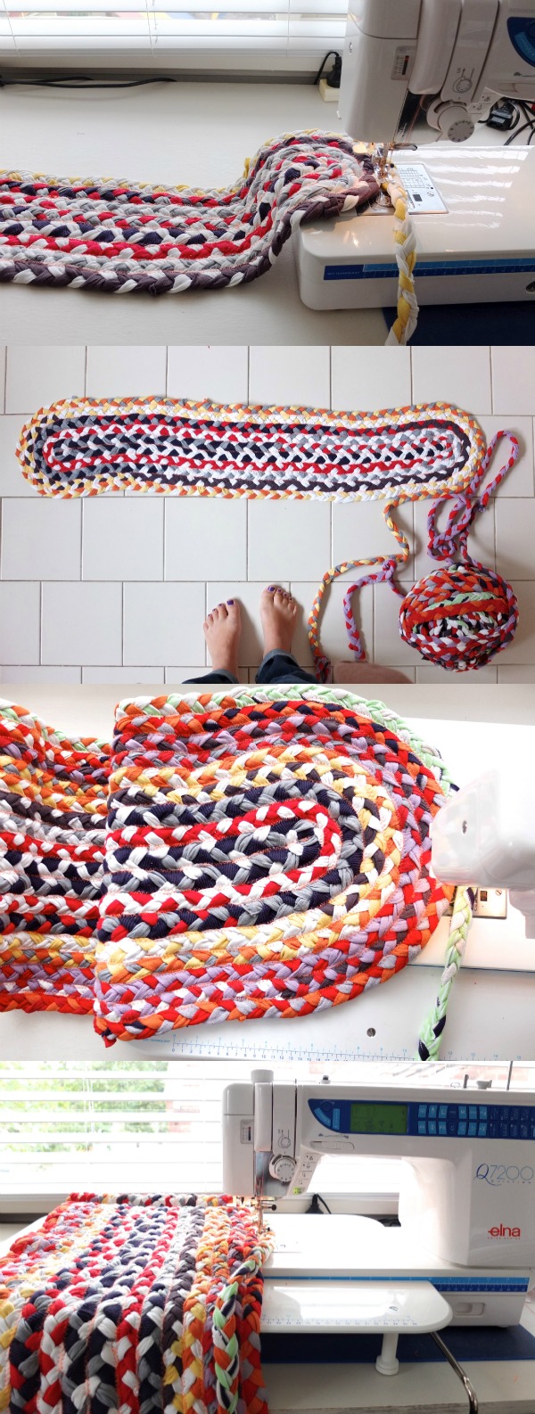 Upcycle Style: Braided T-shirt Rug