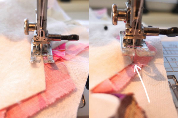 sewing step