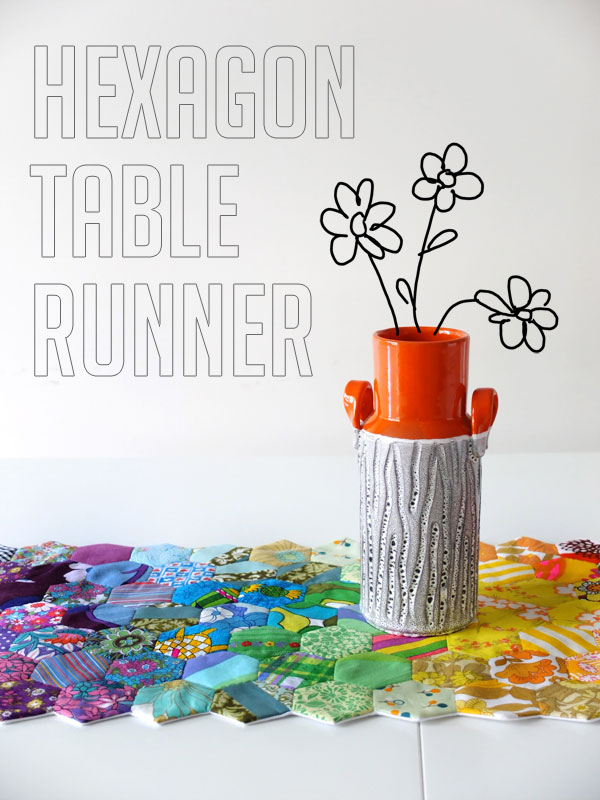 Rainbow Hexagon Table Runner tutorial