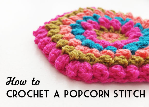 How to crochet a popcorn stitch video tutorial