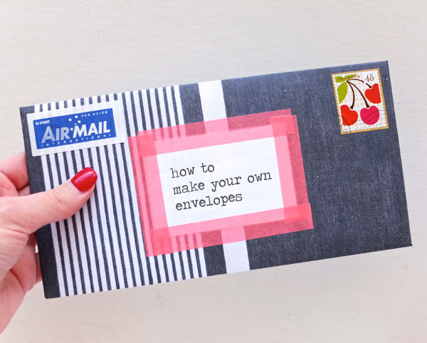 make your own envelope DIY