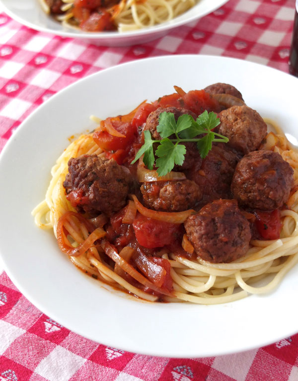 spaghetti and meatballs