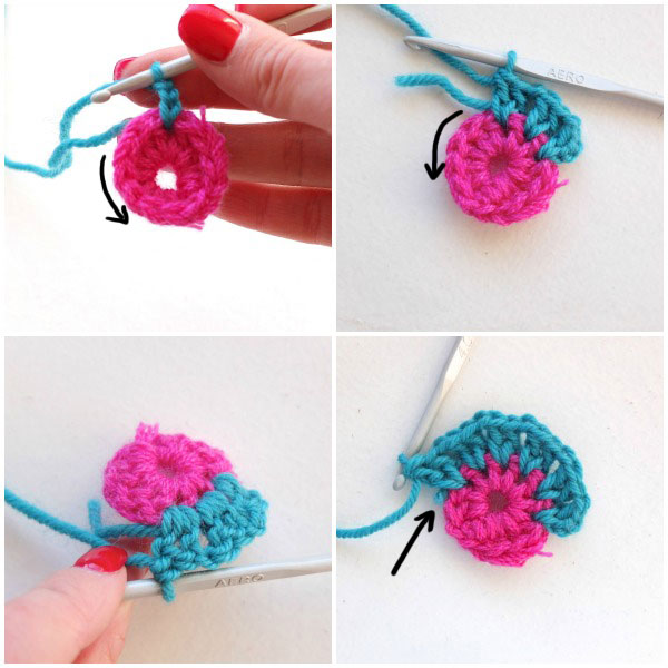 How to weave in ends as you go - crochet mypoppet.com.au