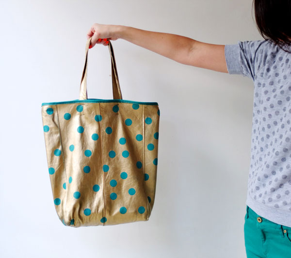 Mypoppet.com.au gold tote bag DIY