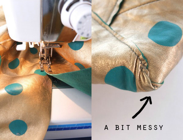 bag sewing trickey bits