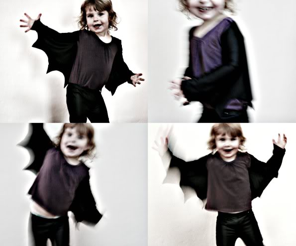 DIY easy bat wings for Halloween