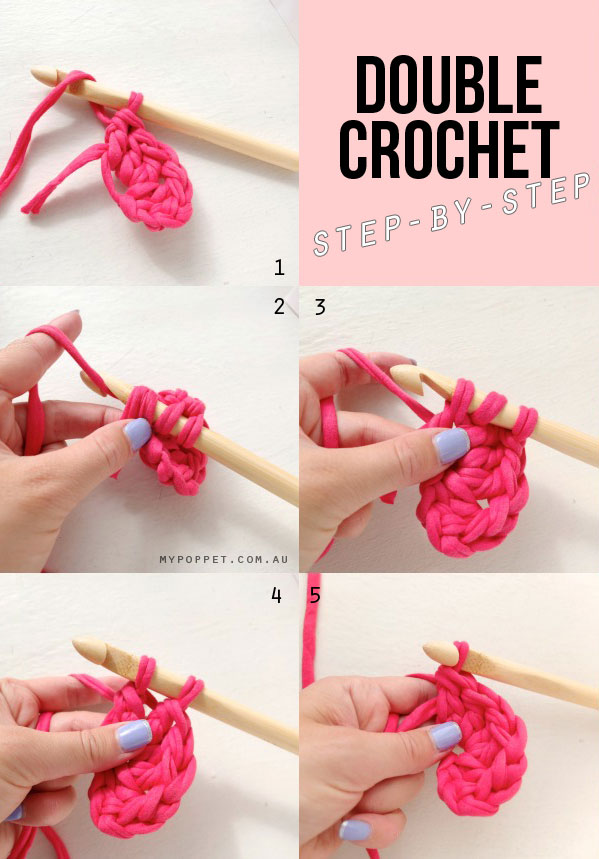 Double crochet step by step pictures