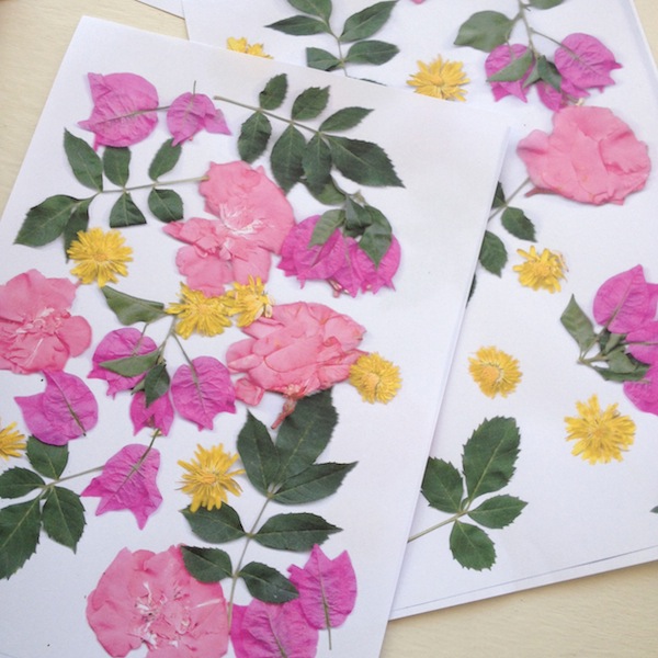 DIY Floral Wrapping Paper