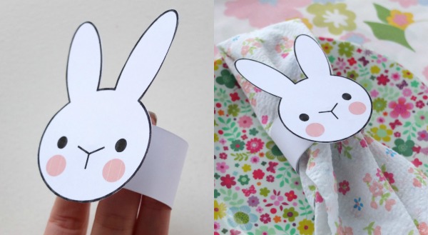 Napkin ring instructions printable for Easter