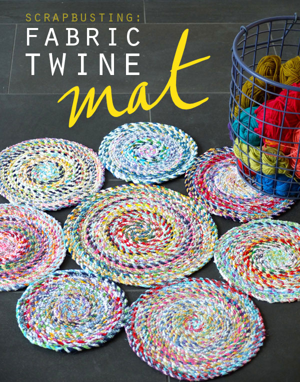 Fabric Twine Spiral Mat My Poppet Makes