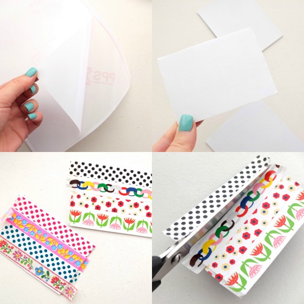 How to make washi tape magnets upcycle