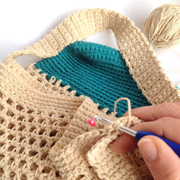 diy crochet market bag