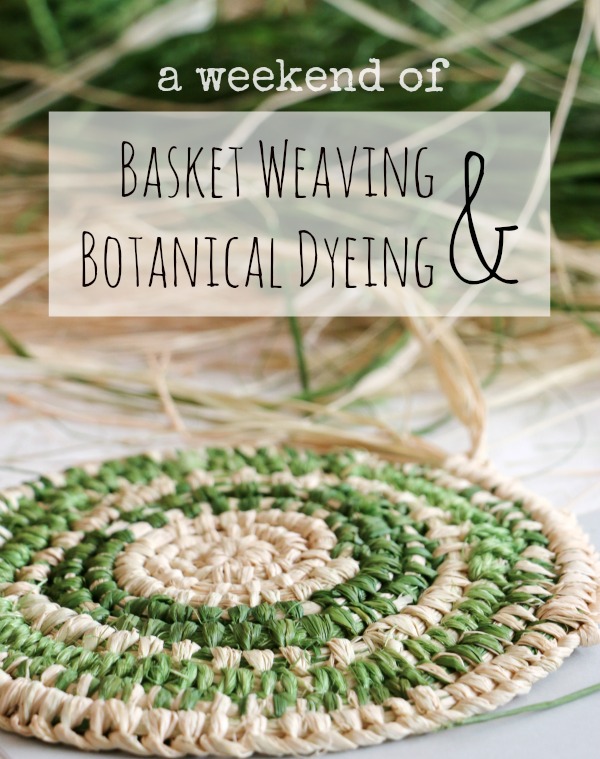 botanical dyeing and weaving workshop